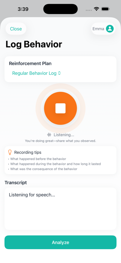 Voice logging